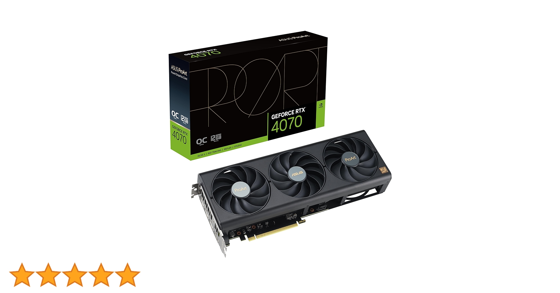 【極美品・保証書付】ASUS RTX 4070 ProArt OC 12GB 極美品・保証書付】ASUS RTX 4070 ProArt OC 12GB ProArt